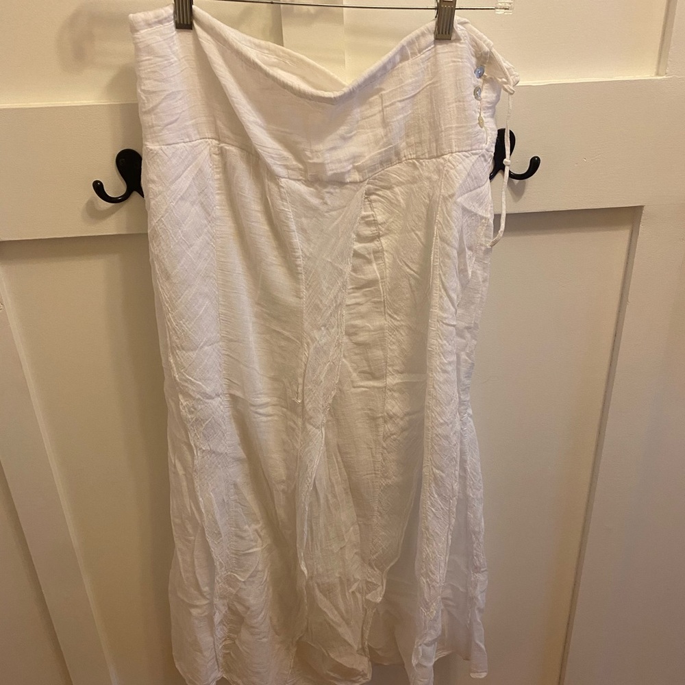 White Italian maxi skirt